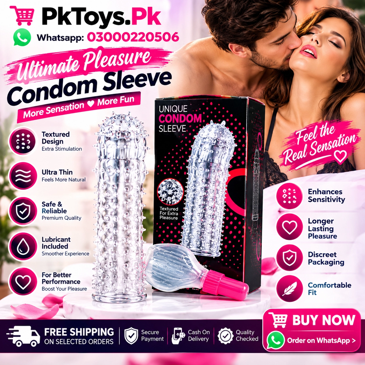 Crystal Condom With Oil In Pakistan