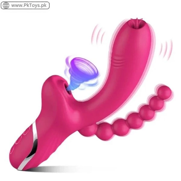 Double Headed Sucking Vibrating Beads Vibrator for Couple In Pakistan