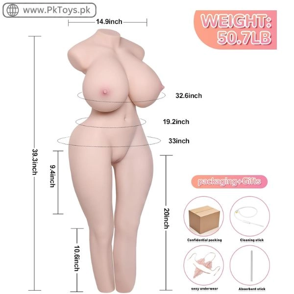 J-Cup 3-in-1 Full-Size Realistic Adult Torso In Pakistan
