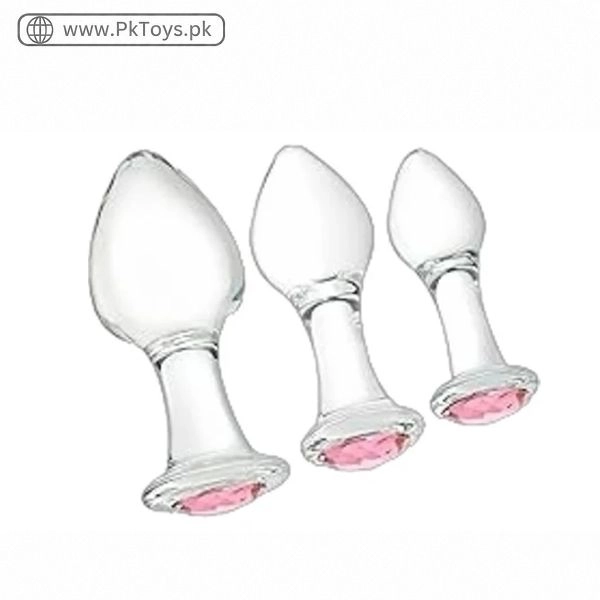 Premium Glass Unisex Butt Anal Plug In Pakistan