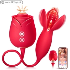 MOOLIGIRL Rose Toy 3-in-1 Sucking & Thrusting Vibrator In Pakistan